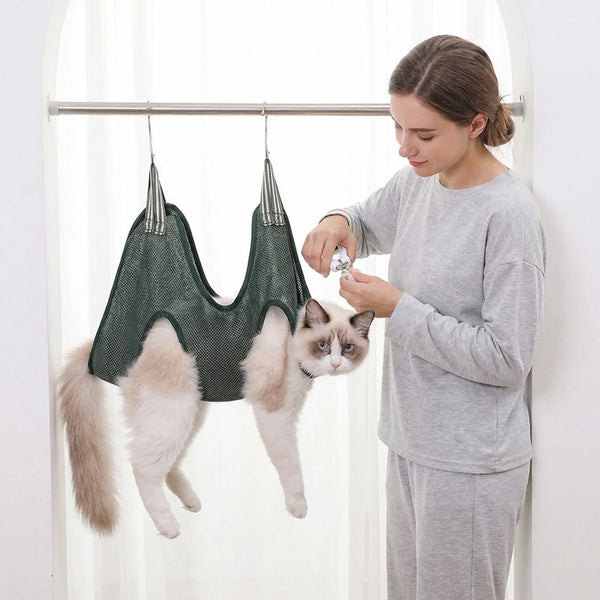 Gentle Cat Grooming Hammock