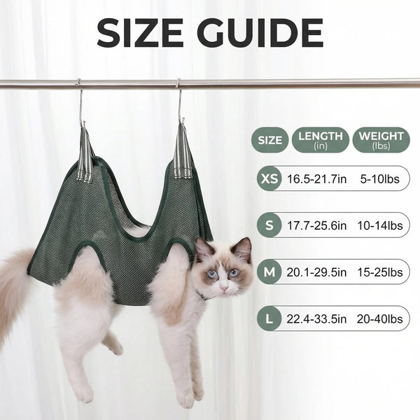 Gentle Cat Grooming Hammock