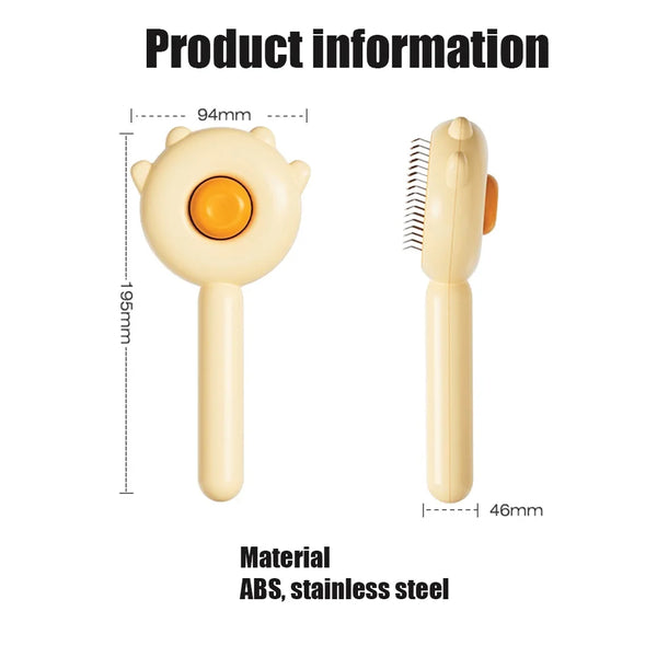 Self-Cleaning Pet Grooming Brush